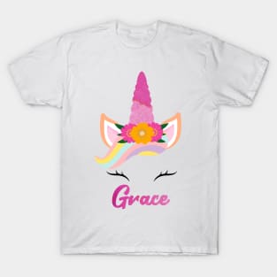 Name grace unicorn T-Shirt